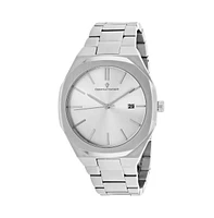 Christian Van Sant Men's Octavius Slim Silver Dial Watch - CV0521
