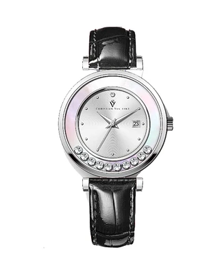 Christian Van Sant Women's Bria Silver Dial Watch