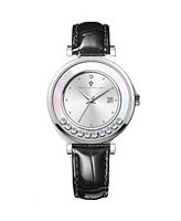 Christian Van Sant Women's Bria Silver Dial Watch