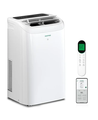 Zafro 14,000 Btu Portable Ac, Quiet 46dB, WiFi & App Control, 24H Timer, Fan & Dehumidifier, Easy Install for Bedroom, Office, Living Room