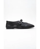 Forever & Always Shoes Mirella Braided Leather Ballet Flats (Women)
