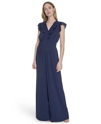 Vince Camuto Women's Sleeveless V-Neck Jumpsuit