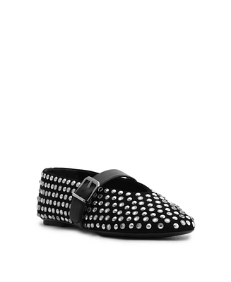 Schutz Women's Eiza Glam Round Toe Ballet Flats