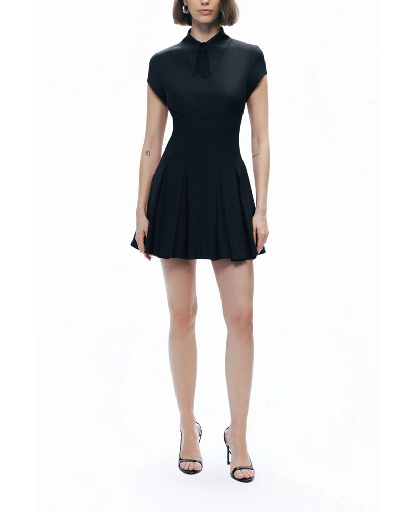 Nocturne Women's Pleated Mini Dress