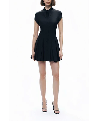 Nocturne Women's Pleated Mini Dress