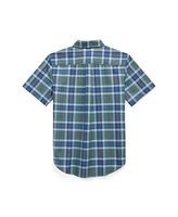 Polo Ralph Lauren Big Boys Plaid Oxford Short Sleeve Shirt