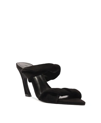 Schutz Women's Meline Twisted Dual-Band Mule Sandals