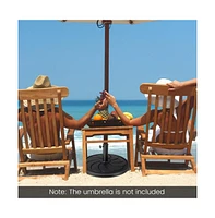 40LBS 21.5Inch Round Outdoor Umbrella Base