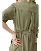 Ingrid + Isabel Maternity Short Utility Coverall