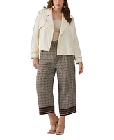 Ella Rafaella Plus Crop Trench Jacket