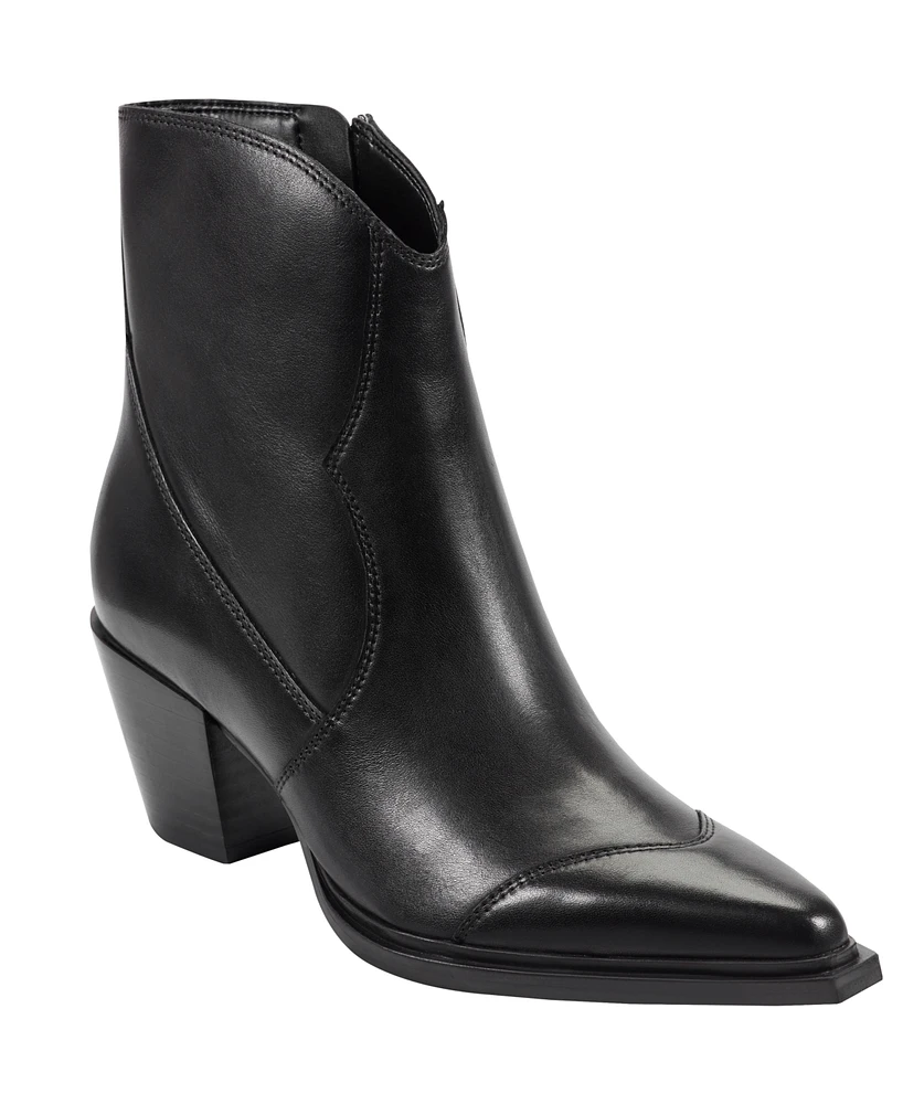 Marc Fisher Ltd Women's Giulie Western Block Heel Booties
