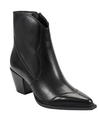Marc Fisher Ltd Women's Giulie Western Block Heel Booties