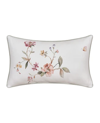Piper & Wright Clarice Cotton Boudoir Decorative Pillow, 12" x 20"