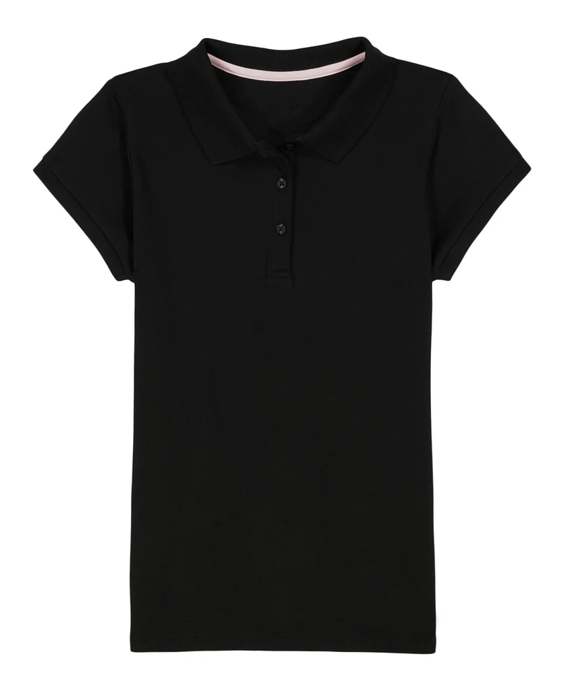 Nautica Big Girls Short Sleeve Interlock Polo Shirt