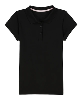 Nautica Big Girls Short Sleeve Interlock Polo Shirt