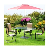 40 lbs Square Umbrella Base Stand with for Backyard Patio