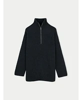Gobi Cashmere Women's Cashmere Quarter-Zip Sweater