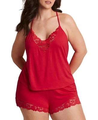 Adore Me Plus Jacky Pajama Cami & Shorts Set