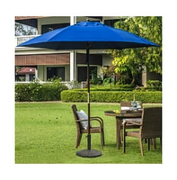 Mondawe 22Lbs Patio Resin Umbrella Base with Wicker Style for Outdoor Use