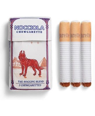 Nocciola 3 Pack Squeaky Camel Chewgarette Dog Toys with a Box, Interactive Plush Toys for Small Medium Dogs Pitbull Frenchie