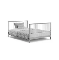 Graco Teddi 5-in-1 Convertible Crib with Drawer - Pebble Gray and White