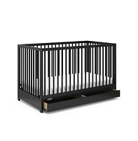 Graco Teddi 5-in-1 Convertible Crib with Drawer - Black