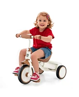 Kids Tricycle Toddler Trike with Adjustable Seat & Storage Basket 3 Wheel Bike
