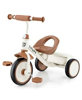 Kids Tricycle Toddler Trike with Adjustable Seat & Storage Basket 3 Wheel Bike