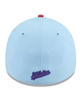 New Era Men's Light Blue/Red Athletics 2025 Fourth of July 39THIRTY Flex Hat