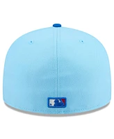New Era Men's Light Blue/Blue Atlanta Braves 2025 Fourth of July 59FIFTY Fitted Hat