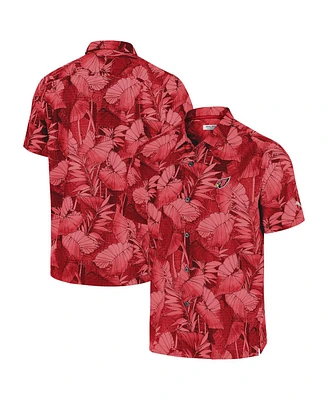 Tommy Bahama Men's Red Arizona Cardinals Big Tall Coast Nuevo Fronds IslandZone Button-Up Shirt