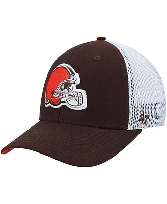 '47 Brand Big Boys and Girls Brown/White Cleveland Browns Adjustable Trucker Hat