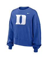 Nike Women's Royal Duke Blue Devils Oversized Essential Pullover Sweatshirt