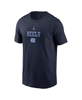 Jordan Men's Navy North Carolina Tar Heels 2-Hit Stacked T-Shirt