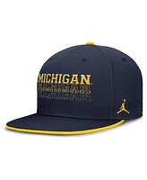 Jordan Men's Navy Michigan Wolverines True Primetime Performance Fitted Hat