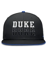 Nike Men's Black Duke Blue Devils True Primetime Performance Fitted Hat