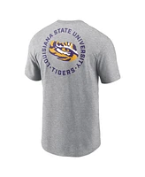 Nike Men's Heather Gray Lsu Tigers Campus 2-Hit T-Shirt