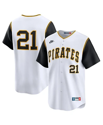 Nike Men's Roberto Clemente White Pittsburgh Pirates Cooperstown Collection Limited Jersey