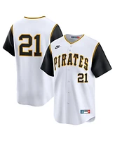 Nike Men's Roberto Clemente White Pittsburgh Pirates Cooperstown Collection Limited Jersey
