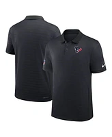 Nike Men's Navy Houston Texans Sideline Victory Stripe Performance Polo Shirt