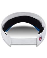 New Era Men's White/Blue Detroit Lions 2025 Nfl Training Camp Adjustable Visor Hat