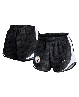 Nike Women's Anthracite Pittsburgh Steelers Tempo Performance Shorts