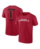 Logo Athletic Men's Cardinal Arizona Cardinals 1 Dad Jersey T-Shirt