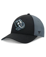 Fanatics Men's Black/Charcoal Utah Mammoth Primary Logo Adjustable Hat