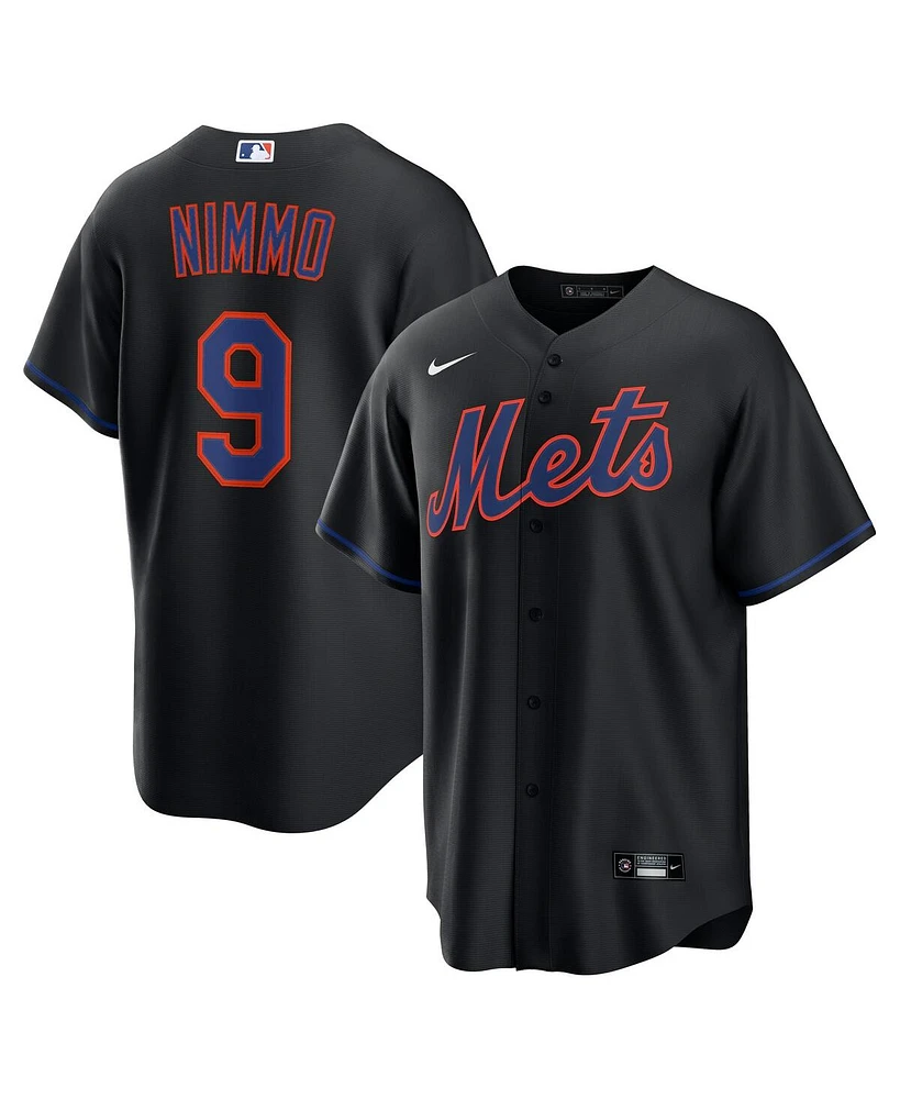 Nike Men's Brandon Nimmo Black New York Mets Alternate Replica Jersey