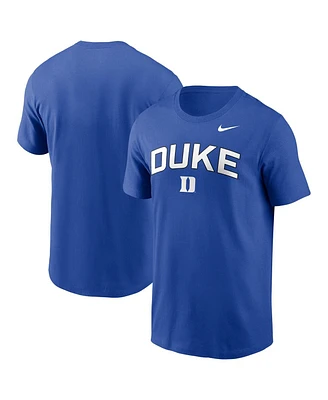 Nike Men's Royal Duke Blue Devils Primetime Arch Stack T-Shirt