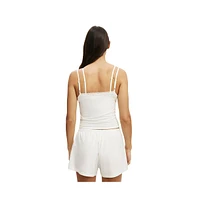 Cotton On Women's Peached Jersey Lace Cami