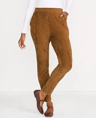 Lands' End Women's Sport Knit High Rise Corduroy Leggings