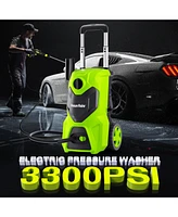 3300 Psi 2.0 Gpm Electric Pressure Washer with Foam Cannon & Hose Reel