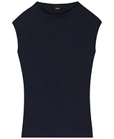 Boss by Hugo Women's Matte Fabric High-Neck Top